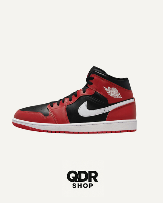 Air Jordan One Mid Rouge/Blanc/Noir